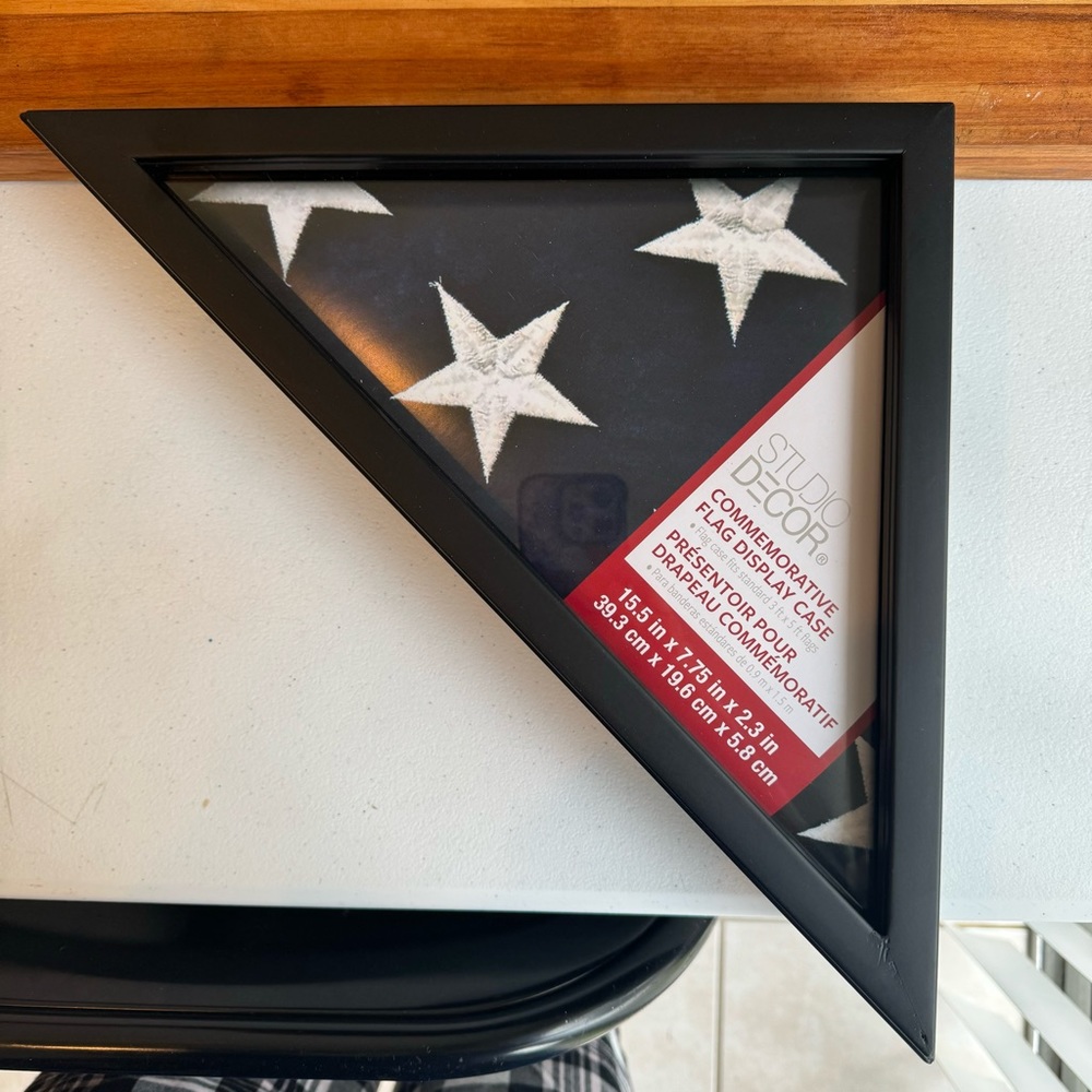 Black Commemorative Flag Case by Studio Décor